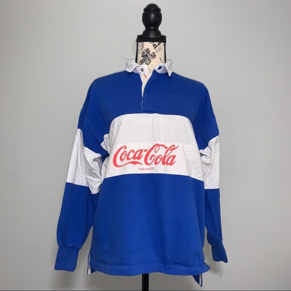 Vintage 80’s Coco-Cola Long Sleeve Polo Shirt